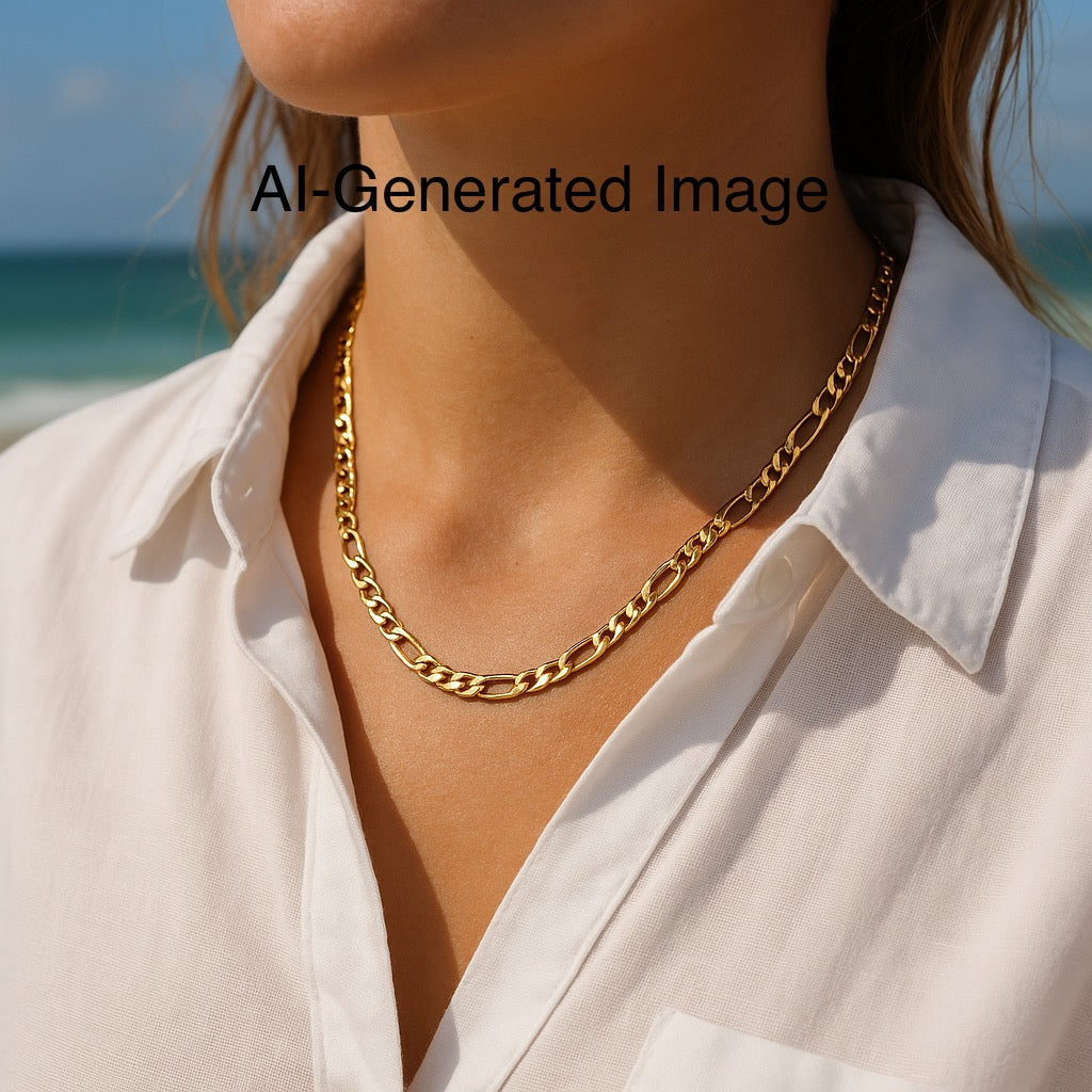 Figaro Chain - Gold Filled 18"