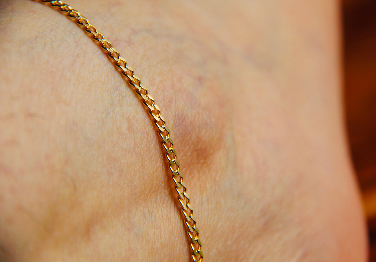 Curb Link Anklet - Gold Filled