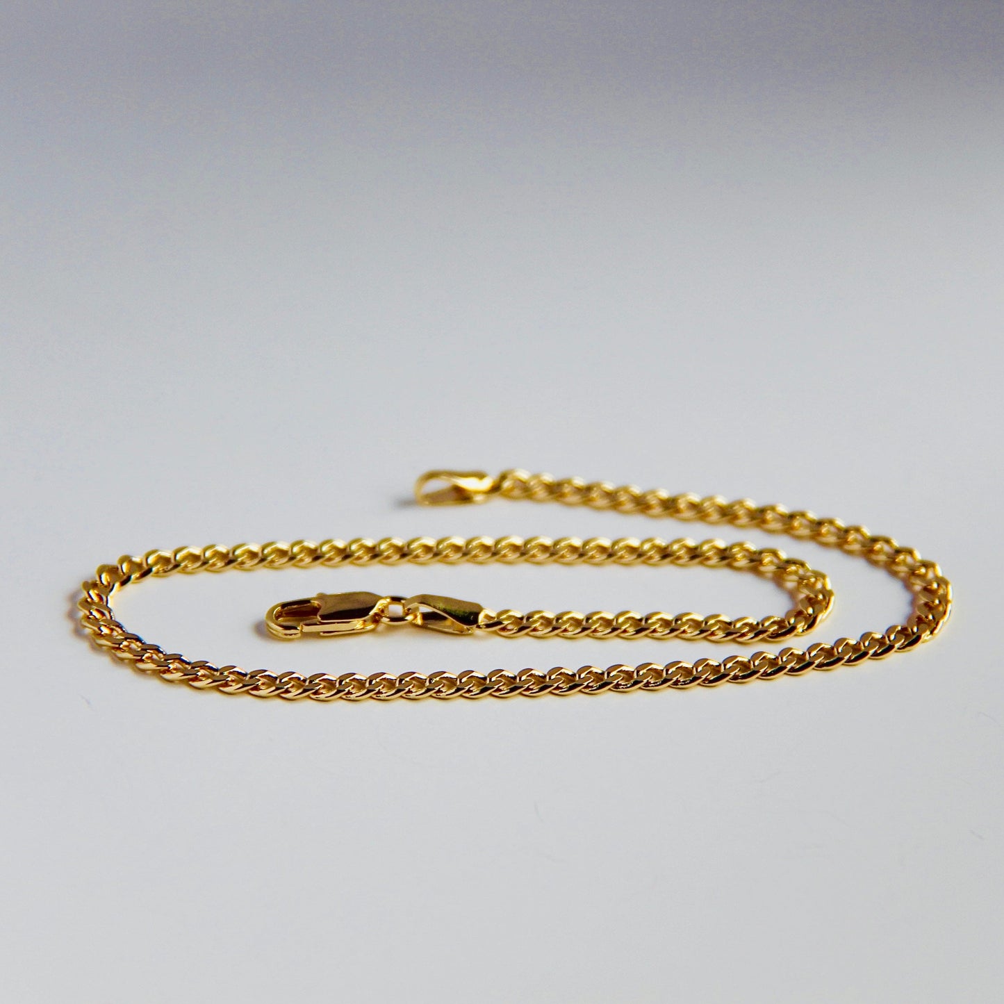 Curb Link Anklet - Gold Filled