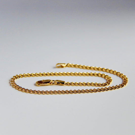 Curb Link Anklet - Gold Filled