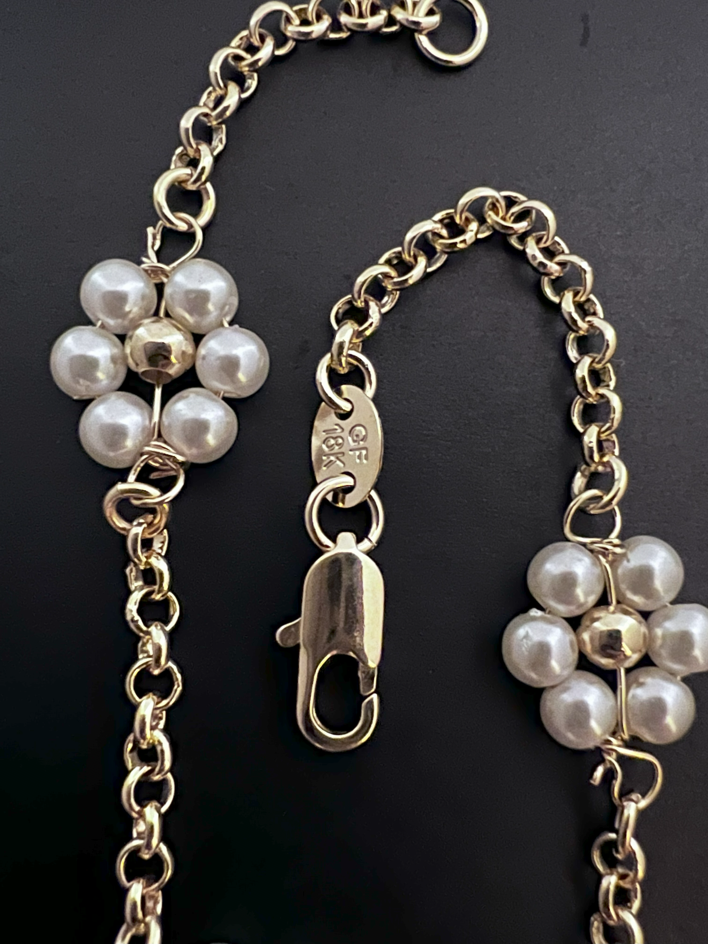 Flower Pearl Bracelet