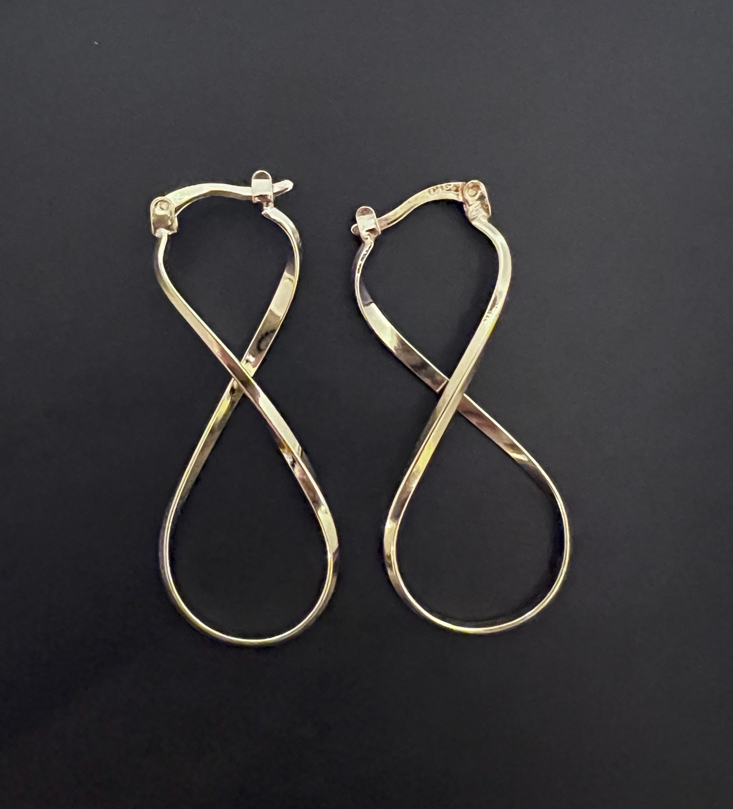 Infinity Hoops Gold Filled