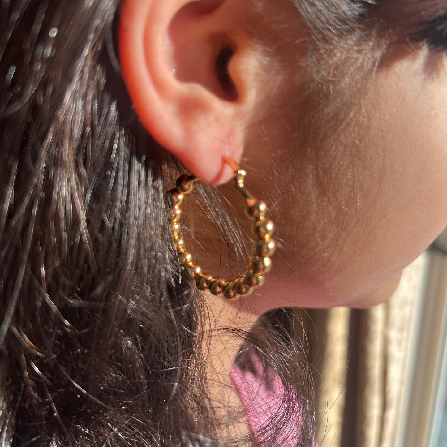 Ball Hoops Gold Filled