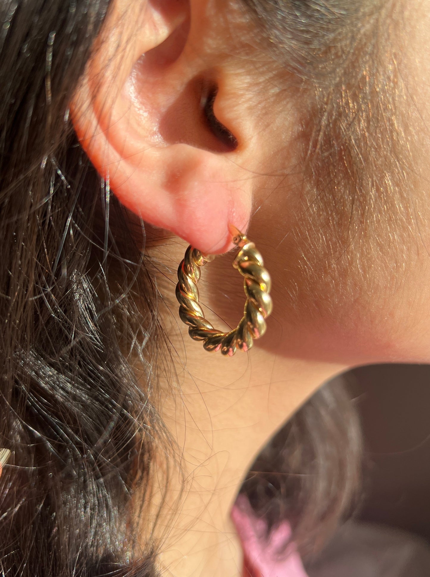 (PreOrder)Twisted Hoops Gold Filled