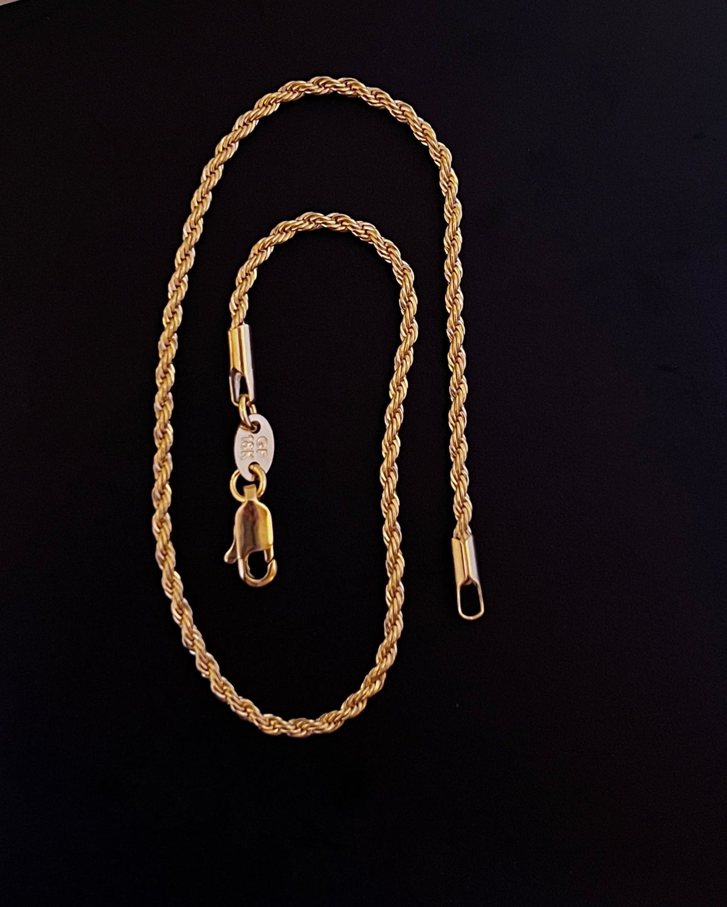 Rope Link Anklet 10" - Gold Filled Anklet