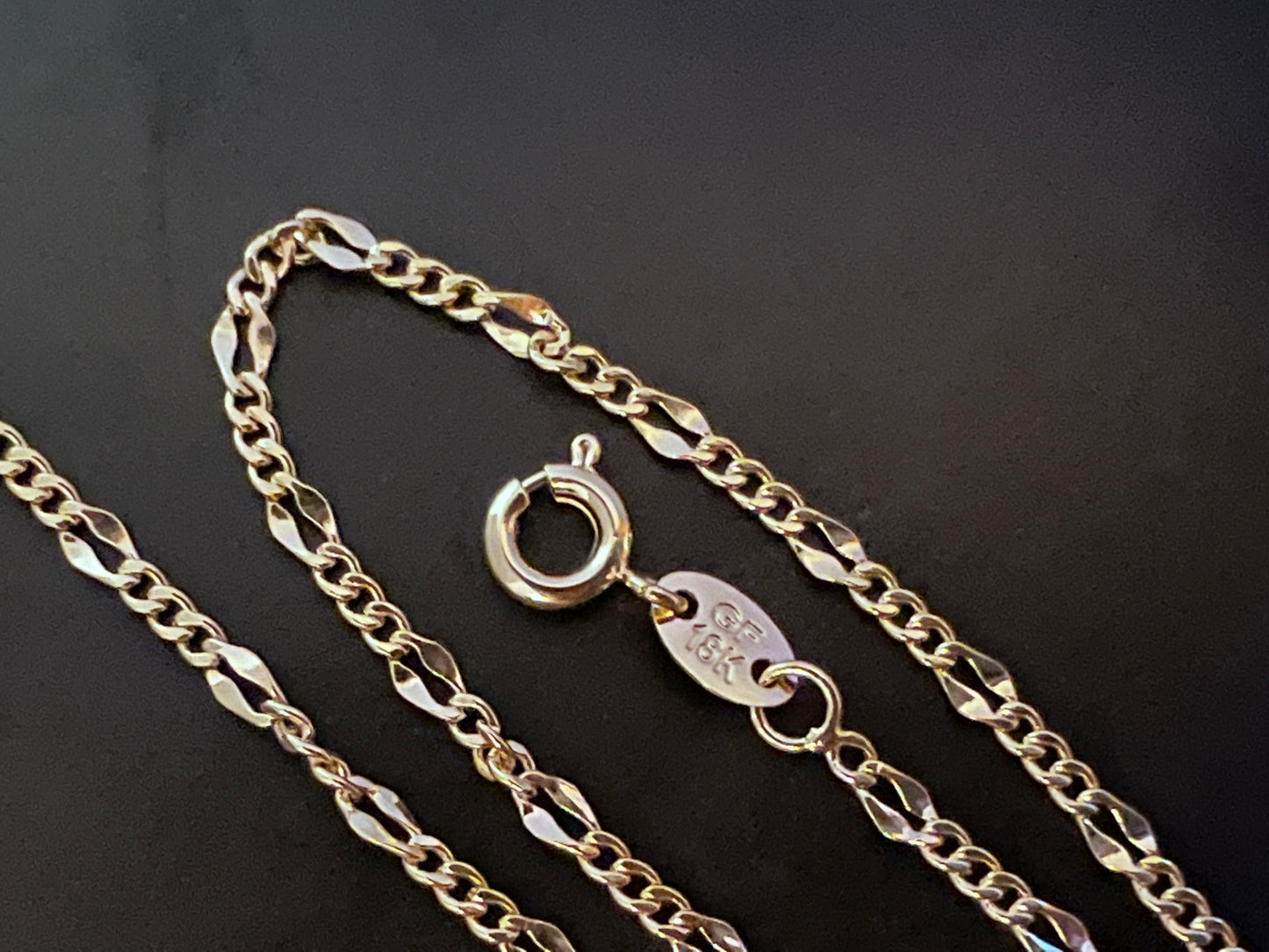 Figaro Link Anklet 10"