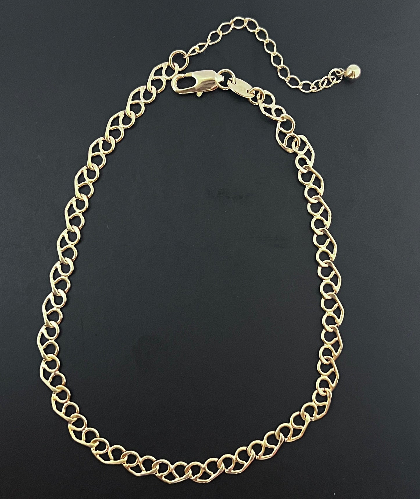Heart Link Anklet 10"