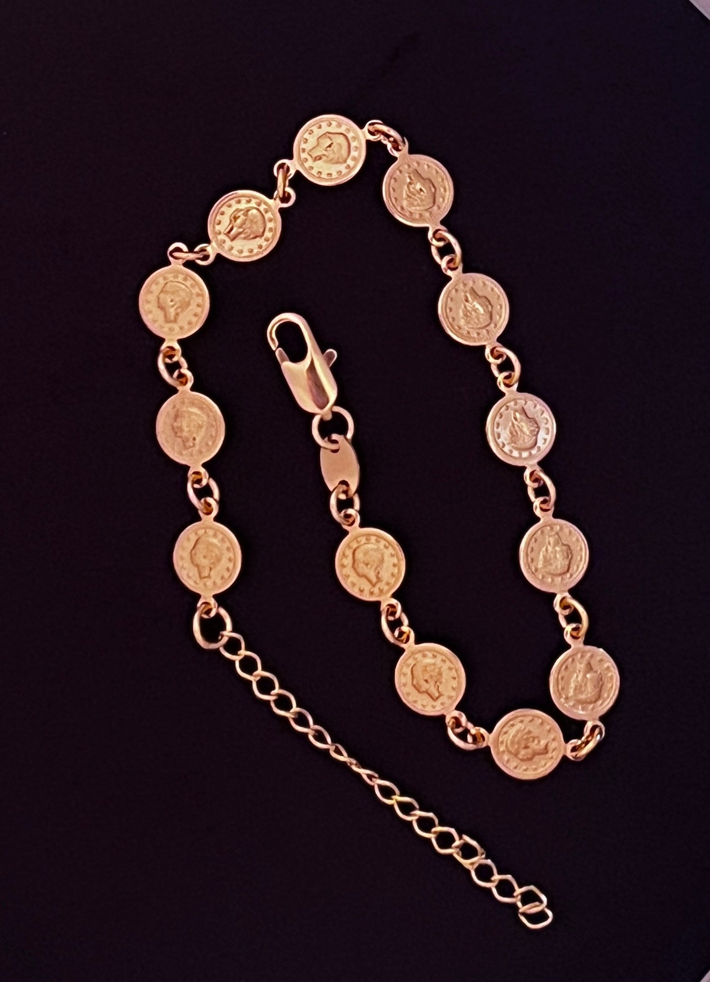 Coin Medals Bracelet