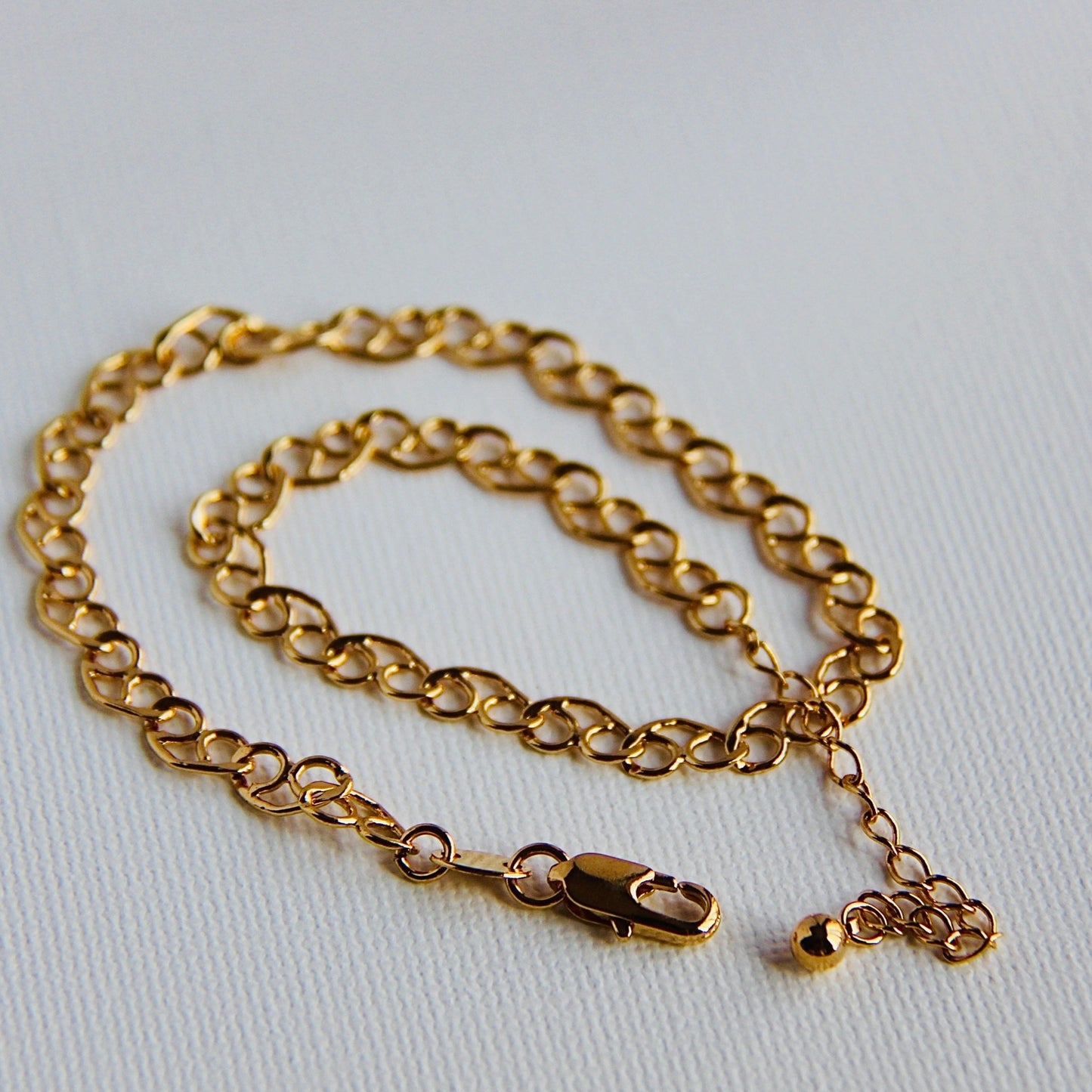 Heart Link Anklet 10"