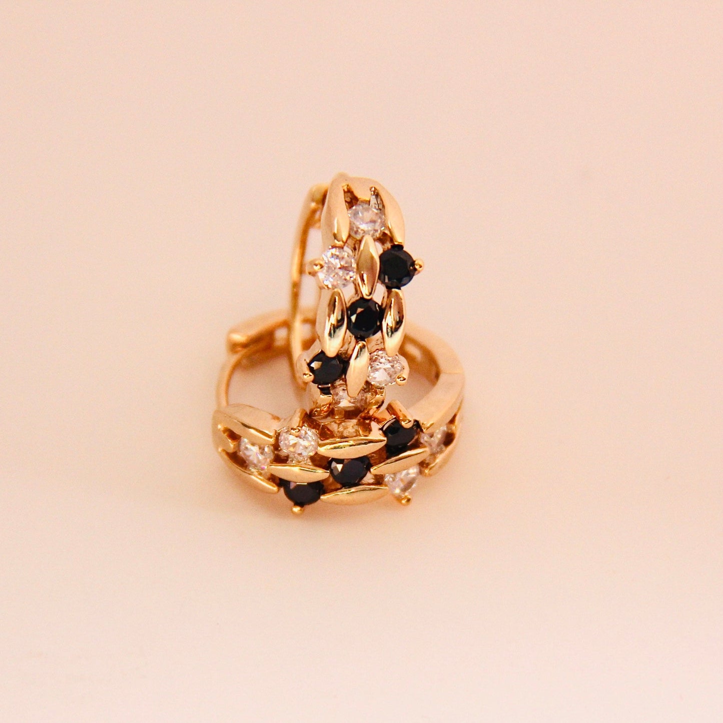 Black Zircon Huggies