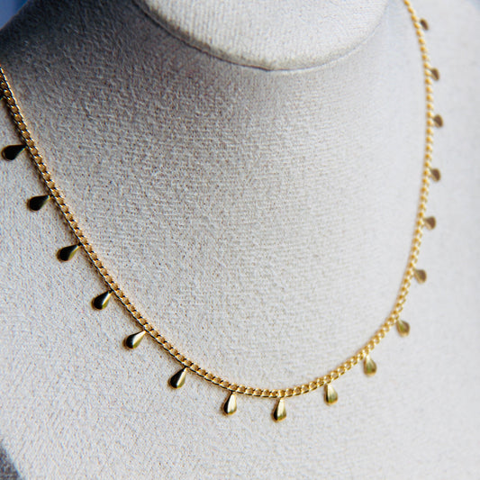 Drop Necklace- Gold Filled