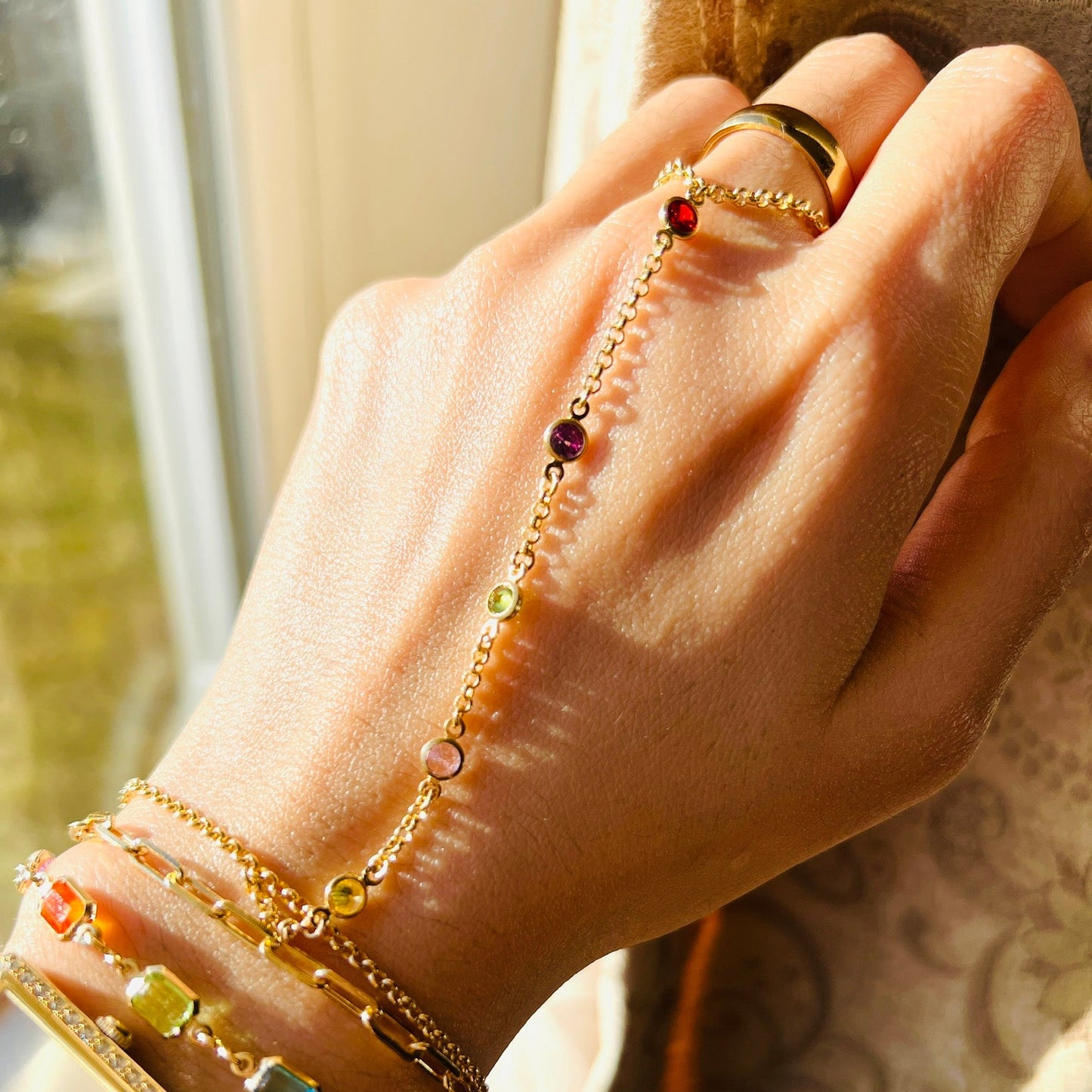 Hand Chain -Gold Filled