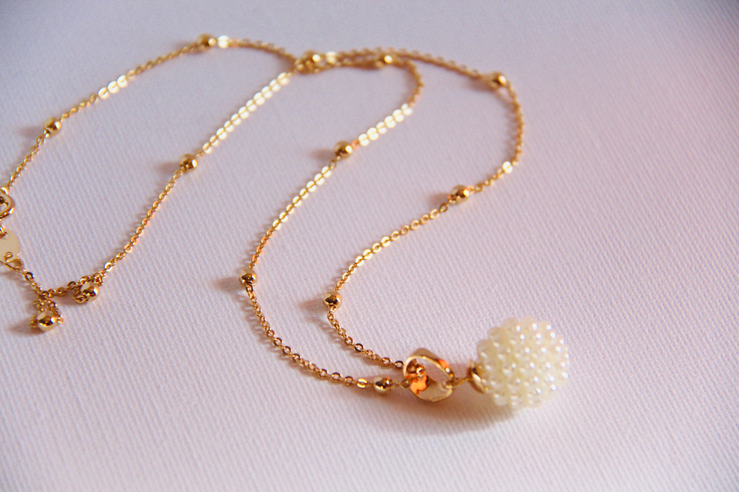 Pearl Pendant Necklace- Gold Filled