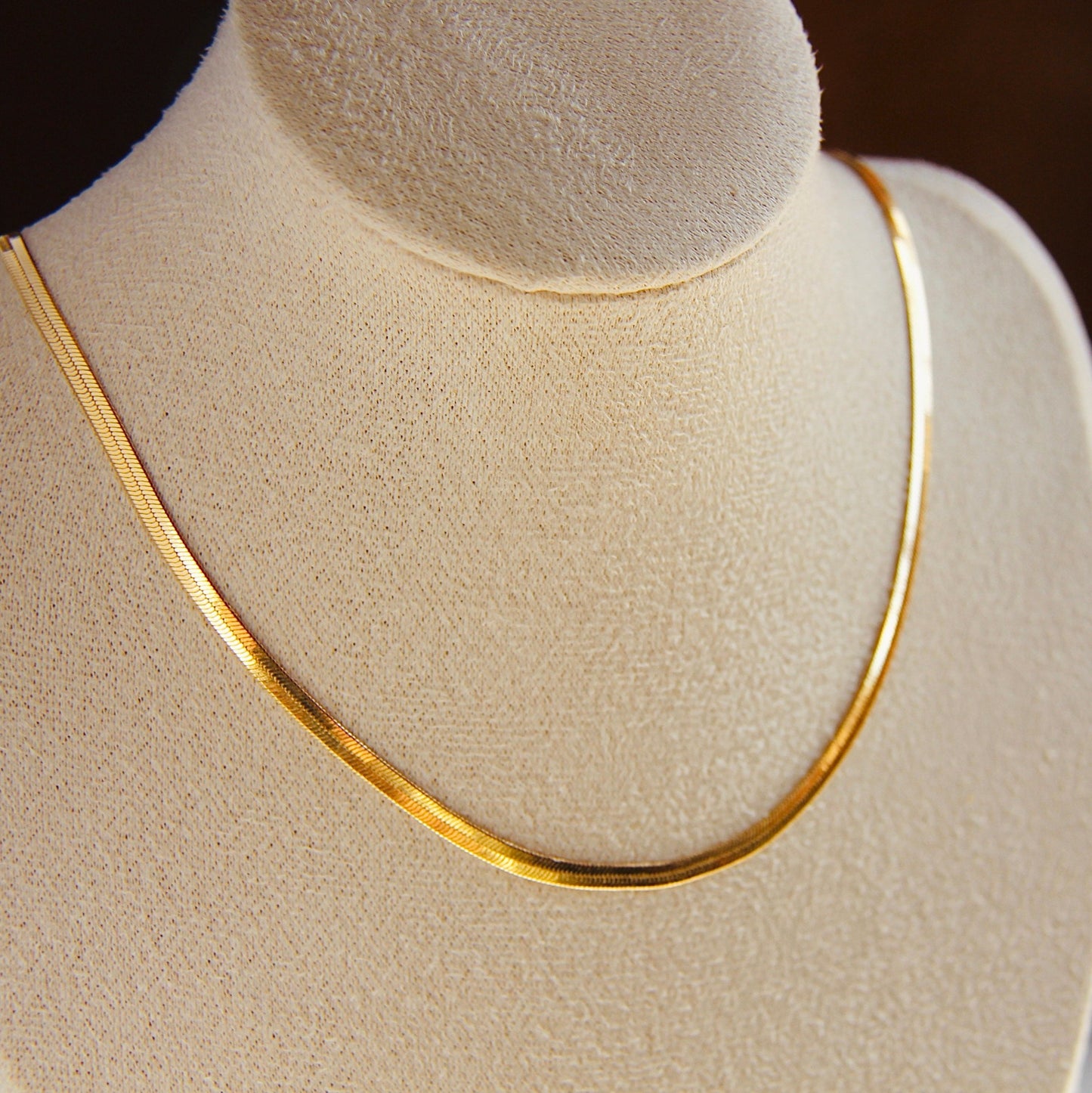 Herringbone Necklace-Gold Filled