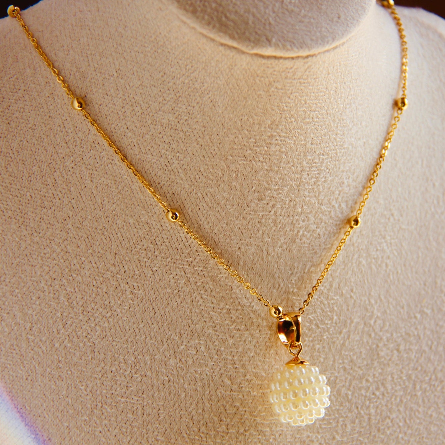 Pearl Pendant Necklace- Gold Filled